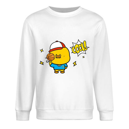 Front Patterned Long Sleeve TopClassicLine Smooth Feel