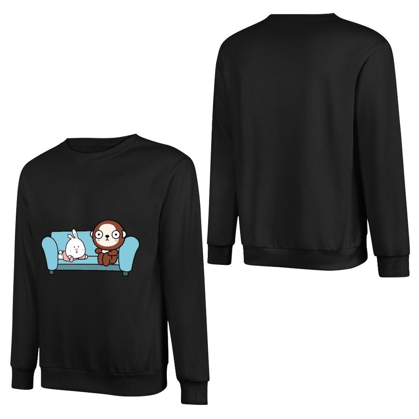 Front Patterned Long Sleeve TopModernFit Eco-Conscious