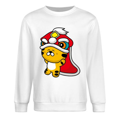 Front Patterned Long Sleeve TopBatch-Printed EasyStyle