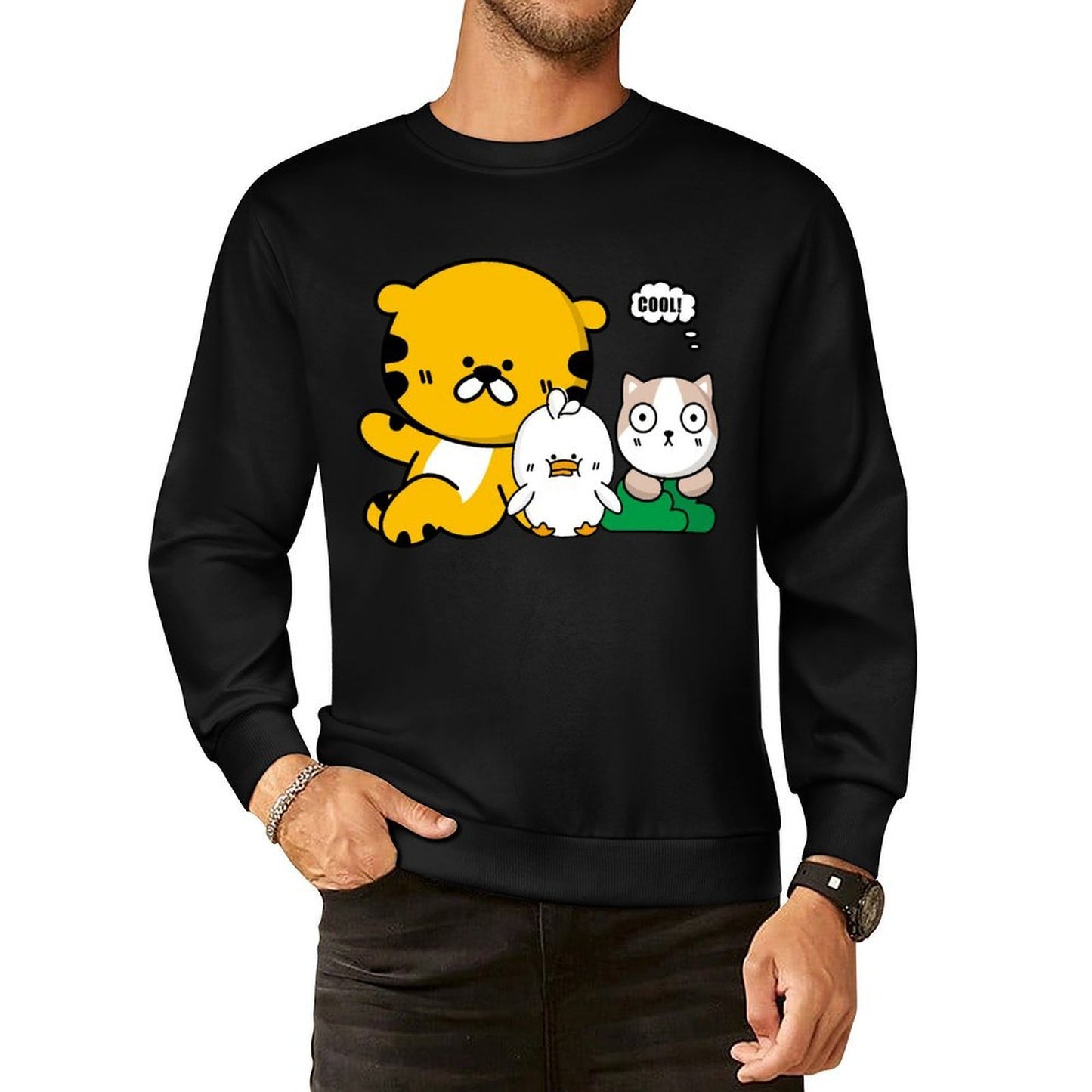 Front Patterned Long Sleeve TopComfortLine Performance