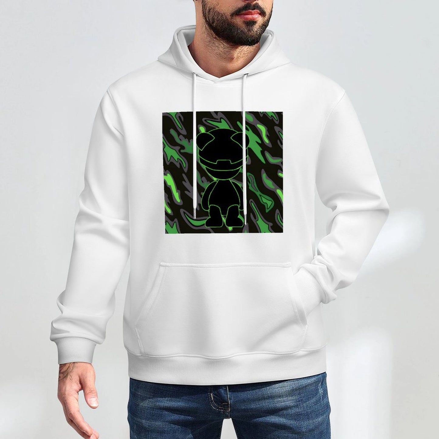 Hoodie Front PatternColorfast Oversized