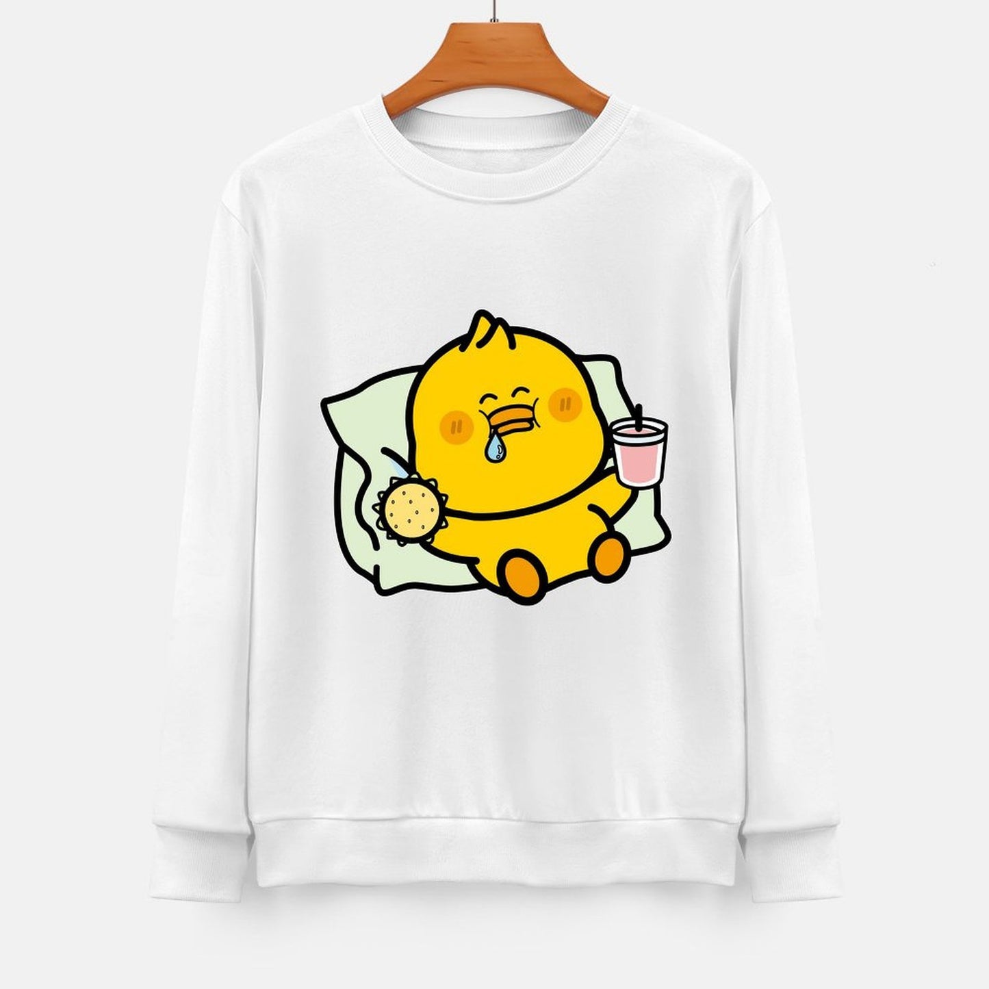 Front Patterned Long Sleeve TopPromotional Soft-Touch