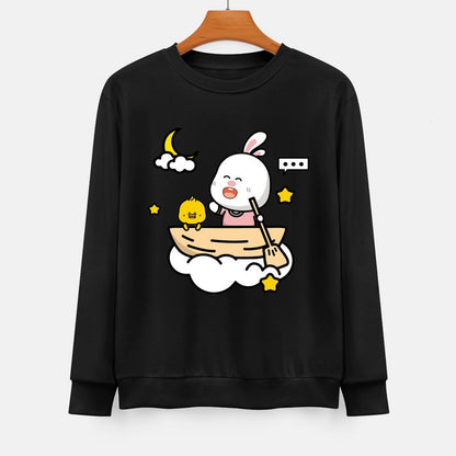  Front Patterned Long Sleeve TopSoft Batch-Printed