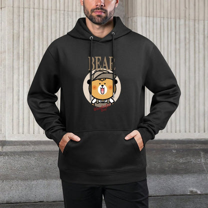 Double-Stitched Neat Front Graphic Hoodies