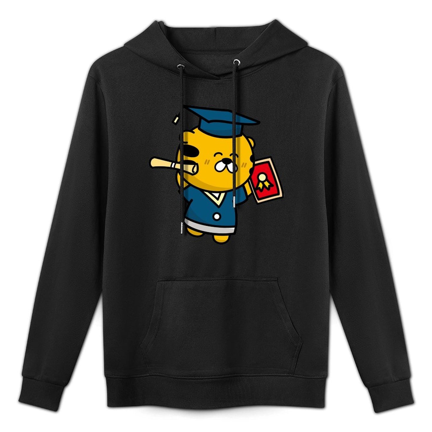 Indoor Slim Fit Front Graphic Hoodies