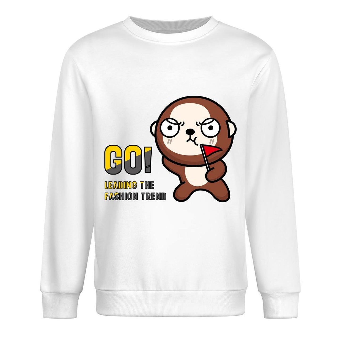 Front Patterned Long Sleeve TopPlain Chill