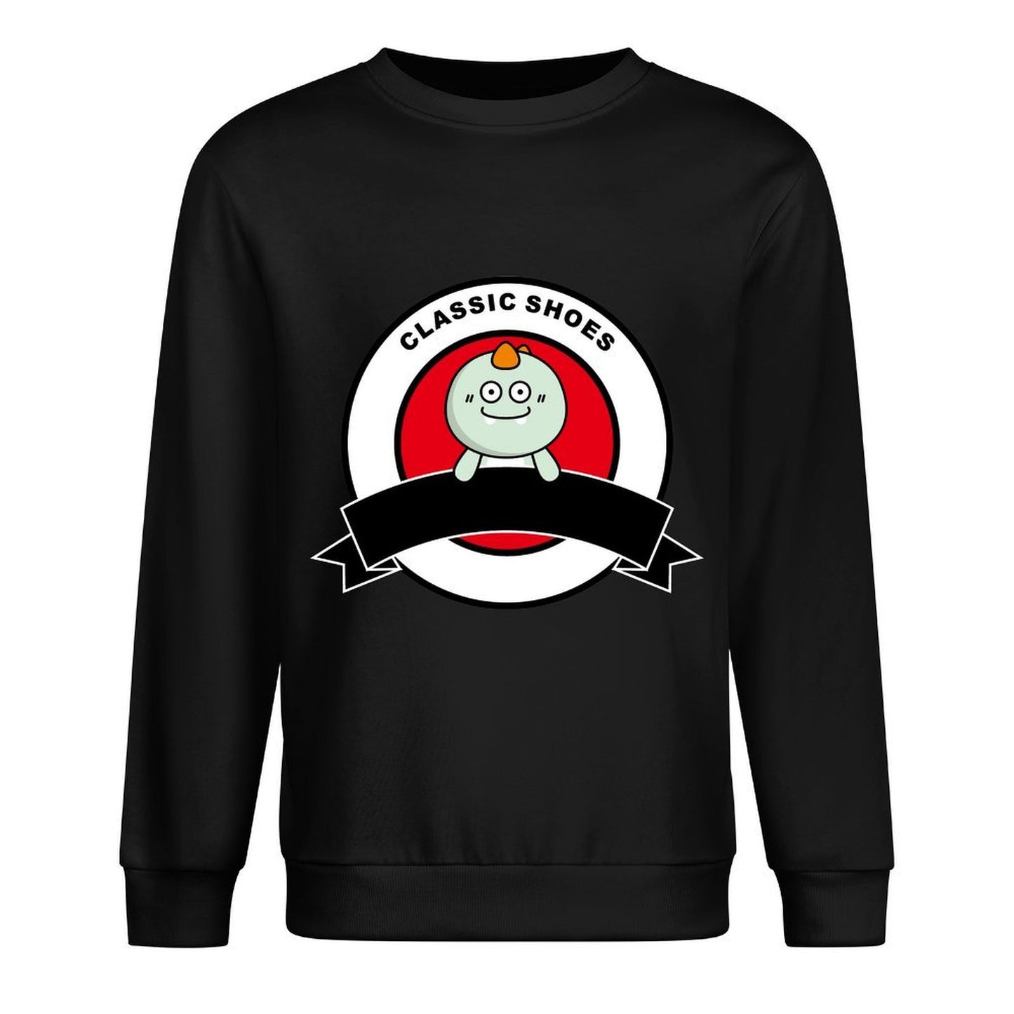 Front Patterned Long Sleeve TopBasic ClassicStyle