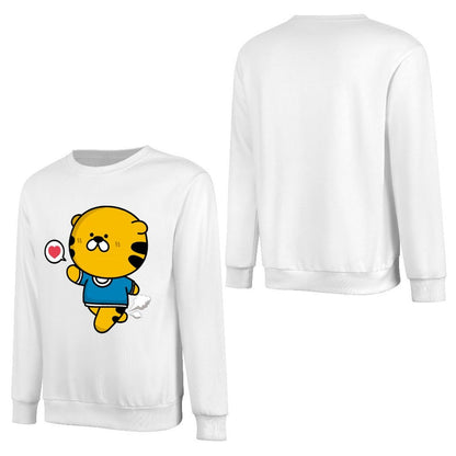Front Patterned Long Sleeve TopDurable ComfortLine