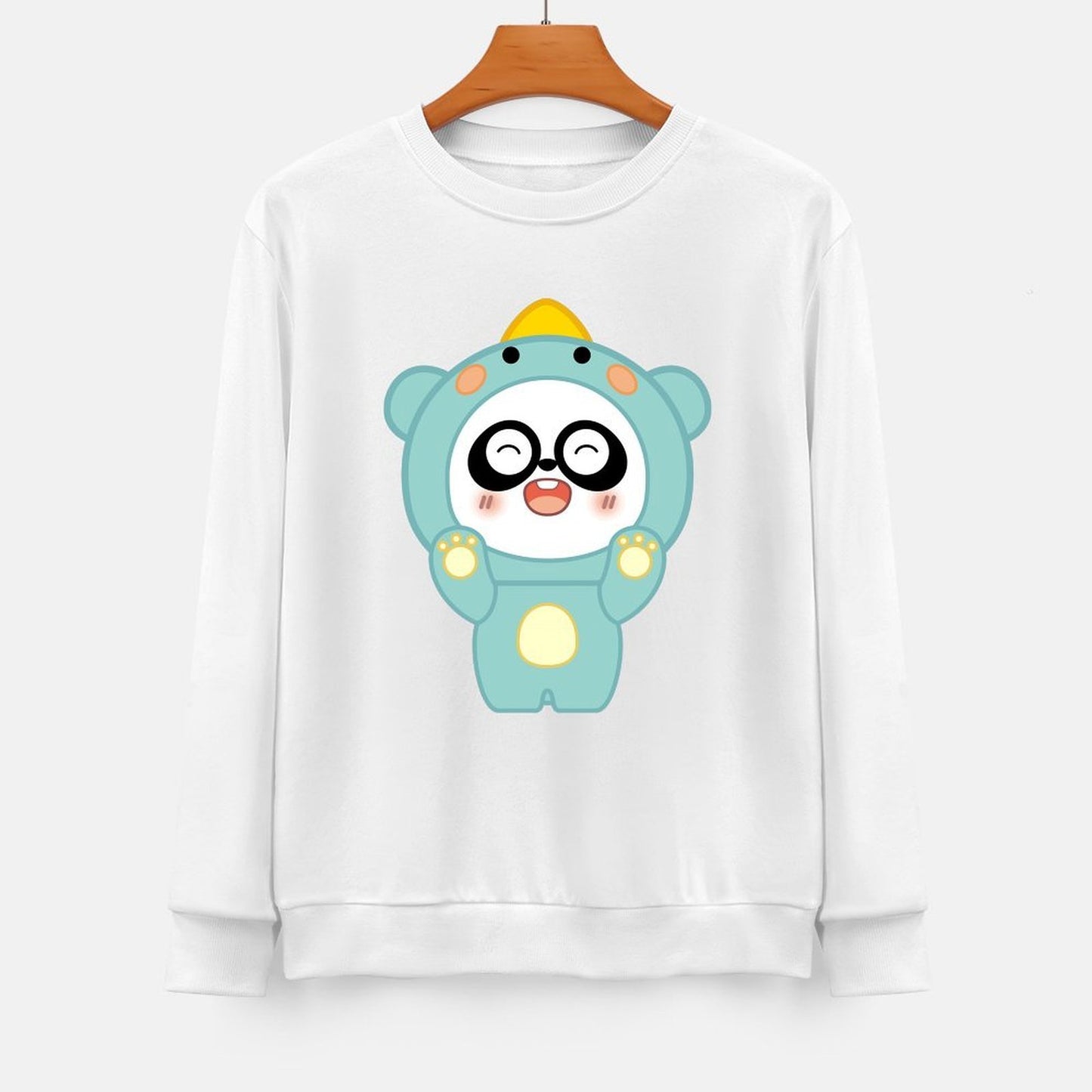 Front Patterned Long Sleeve TopUnisex Signature