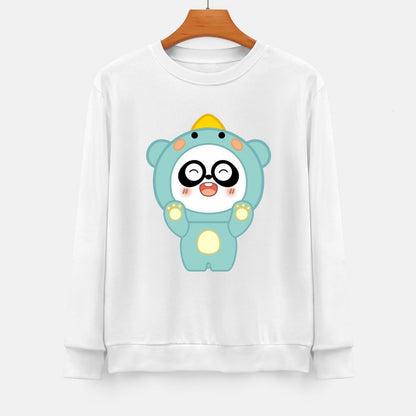 Front Patterned Long Sleeve TopUnisex Signature