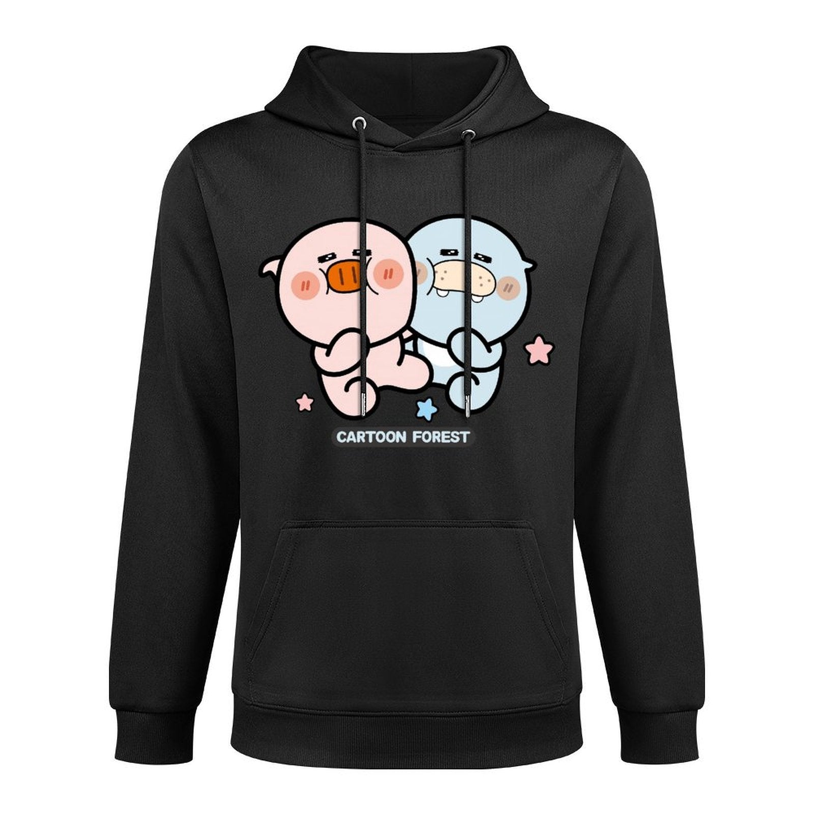 Original Solid Front Graphic Hoodies