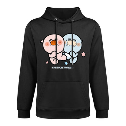 Original Solid Front Graphic Hoodies