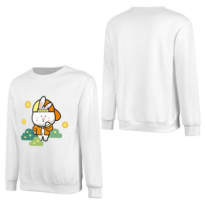 Front Patterned Long Sleeve Top Oversized RegularFit