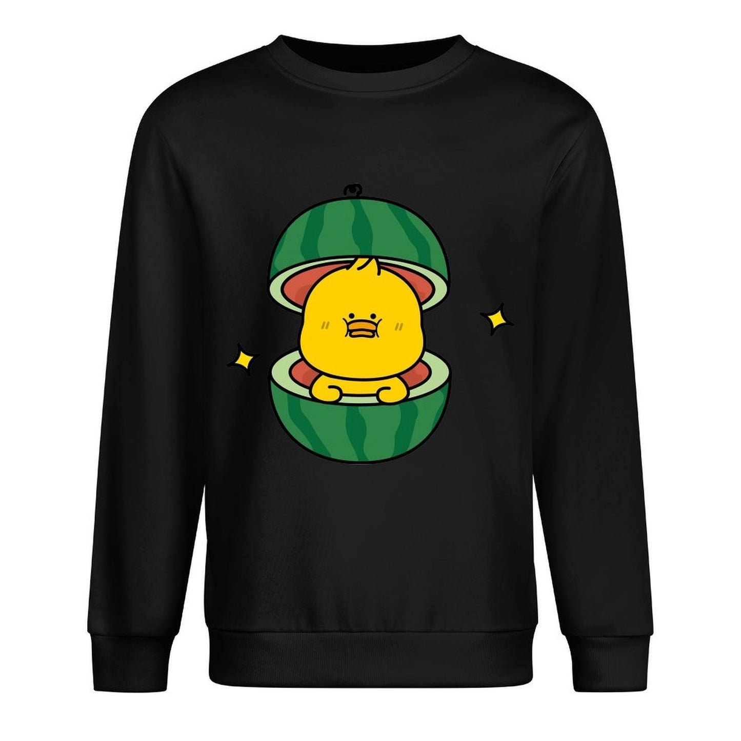 Front Patterned Long Sleeve TopLooseFit 100% Cotton