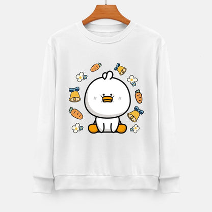 Front Patterned Long Sleeve TopColorfast Unisex