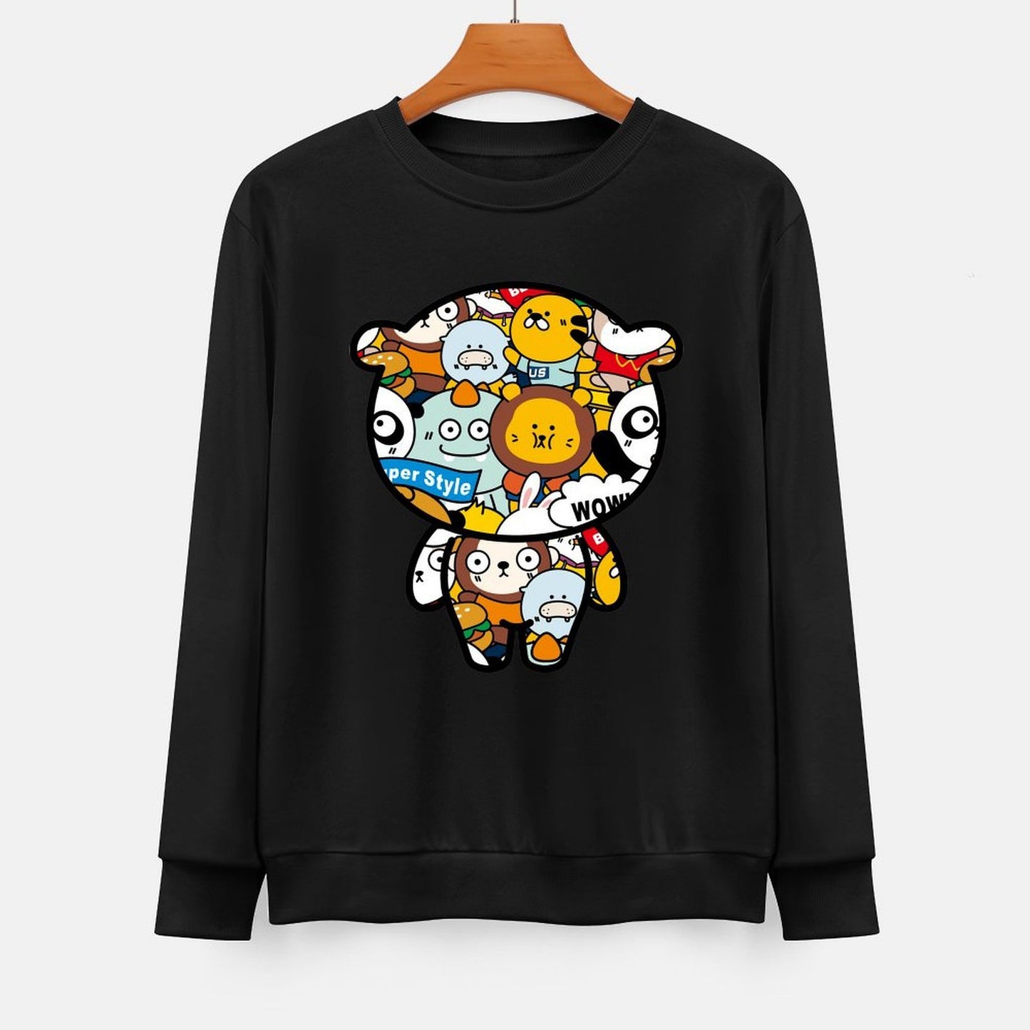 Front Patterned Long Sleeve TopSmooth Feel Heritage