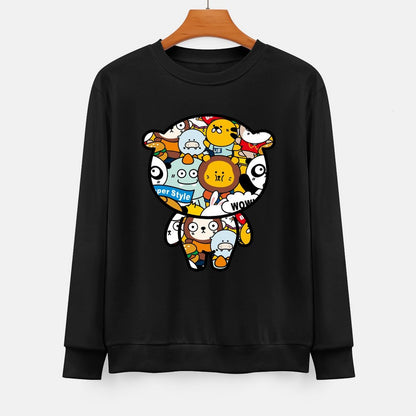 Front Patterned Long Sleeve TopSmooth Feel Heritage