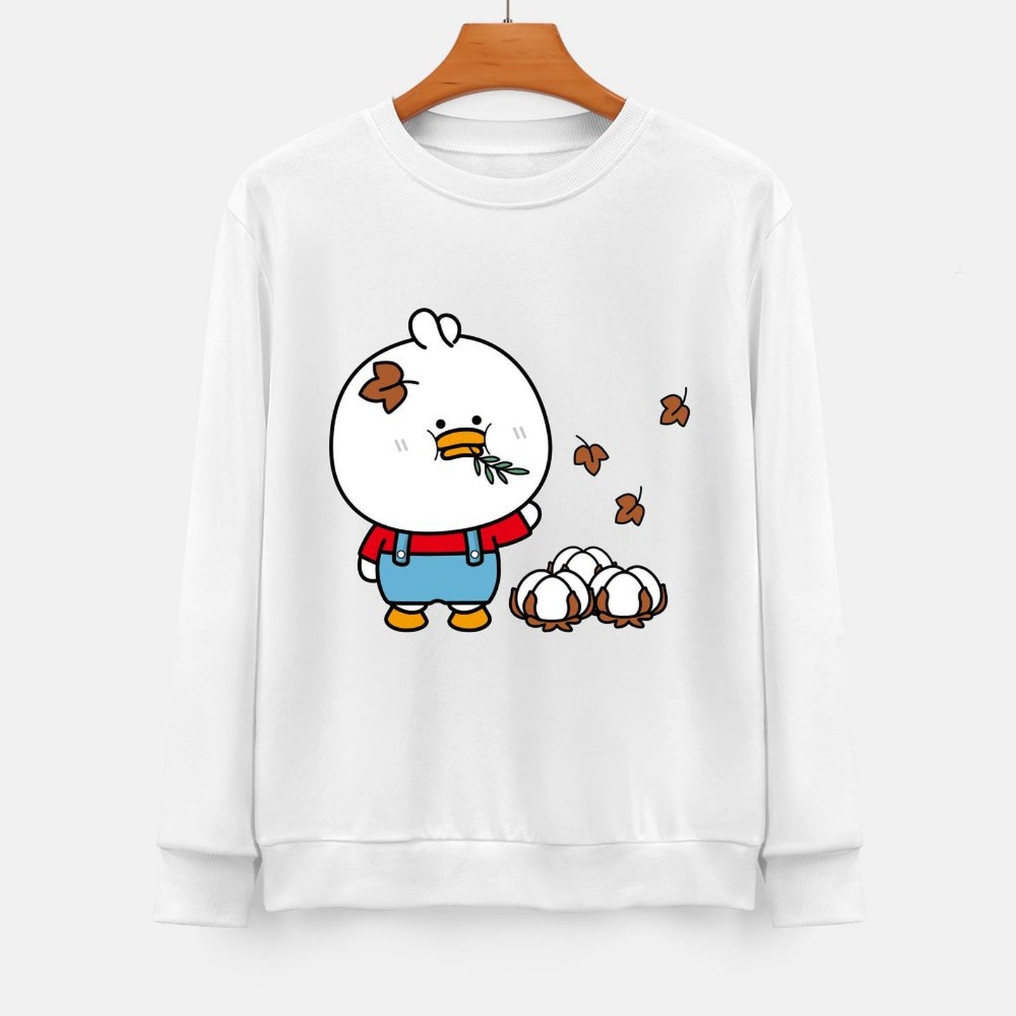 Front Patterned Long Sleeve TopModern Clean