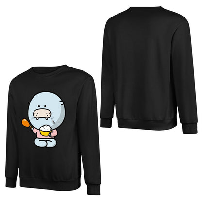 Front Patterned Long Sleeve TopRelaxed Fit Essential