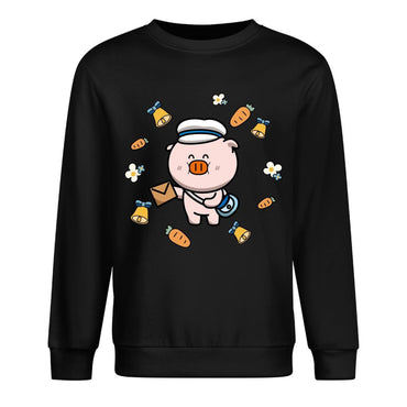 Front Patterned Long Sleeve TopPremium Double-Stitched