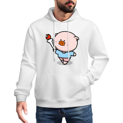 Casual 100% Cotton Front Graphic Hoodies