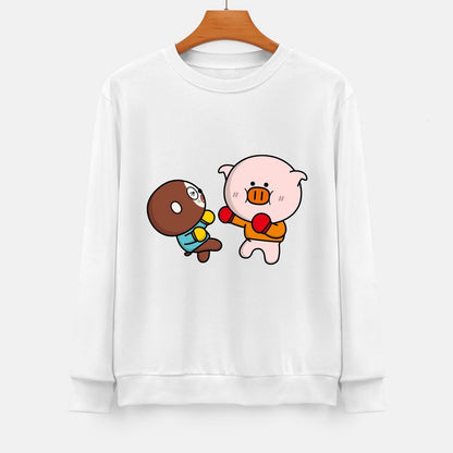 Front Patterned Long Sleeve TopStudio Print-Ready