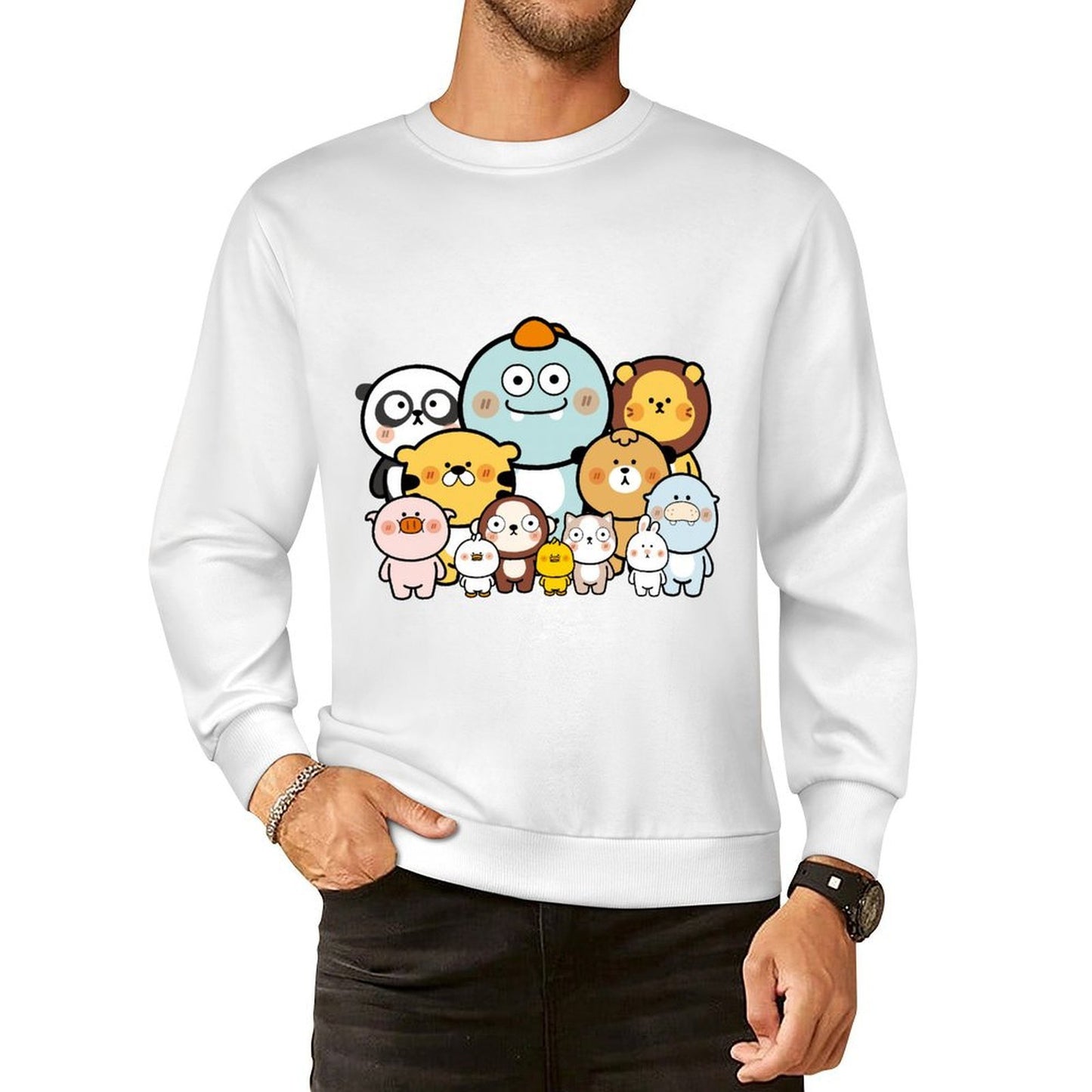 Front Patterned Long Sleeve TopEverydayTee Solid