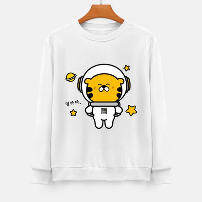 Front Patterned Long Sleeve TopHeat-Transfer CityStyle