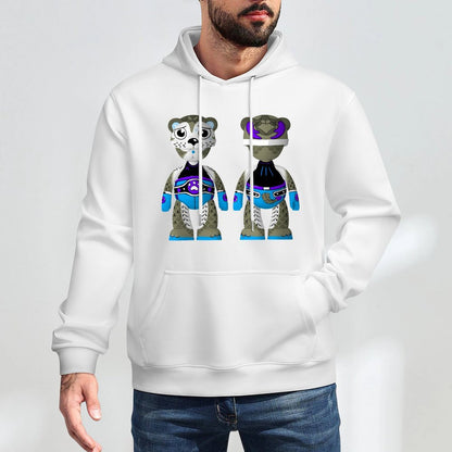 Hoodie Front PatternFitted Soft-Touch