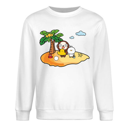 Front Patterned Long Sleeve TopSimpleFit Comfort