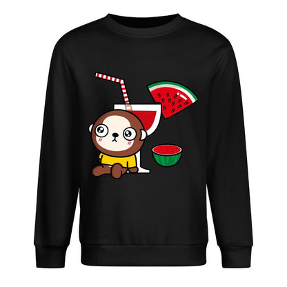 Front Patterned Long Sleeve TopColorfast StreetLine