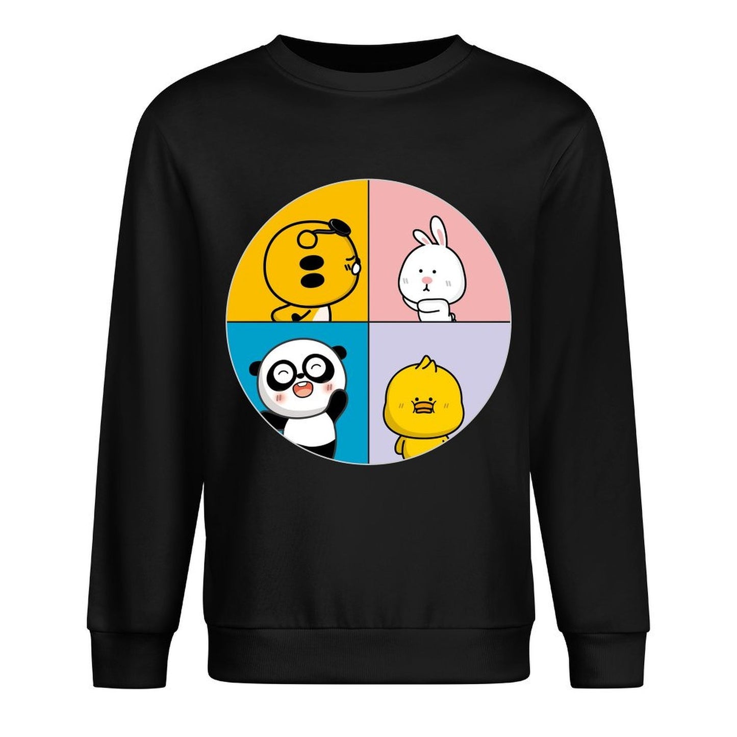 Front Patterned Long Sleeve TopSoftWear Neutral