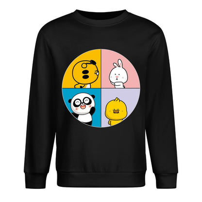 Front Patterned Long Sleeve TopSoftWear Neutral