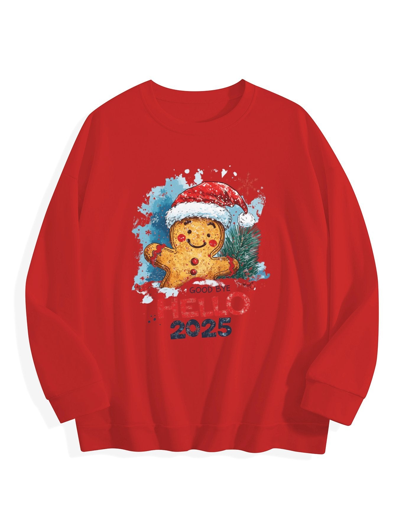 Customizable Christmas-themed long-sleeved Christmas Hello