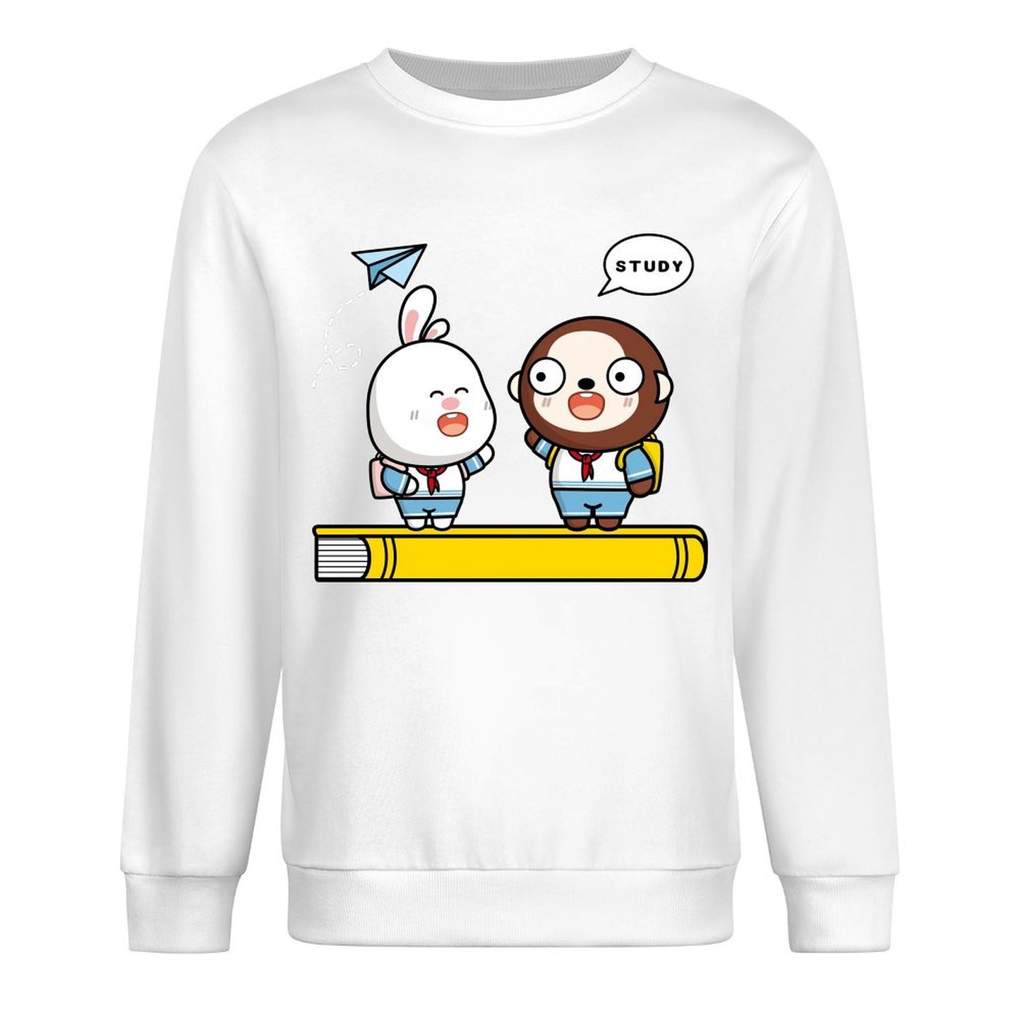 Front Patterned Long Sleeve TopComfortSeries Soft-Touch