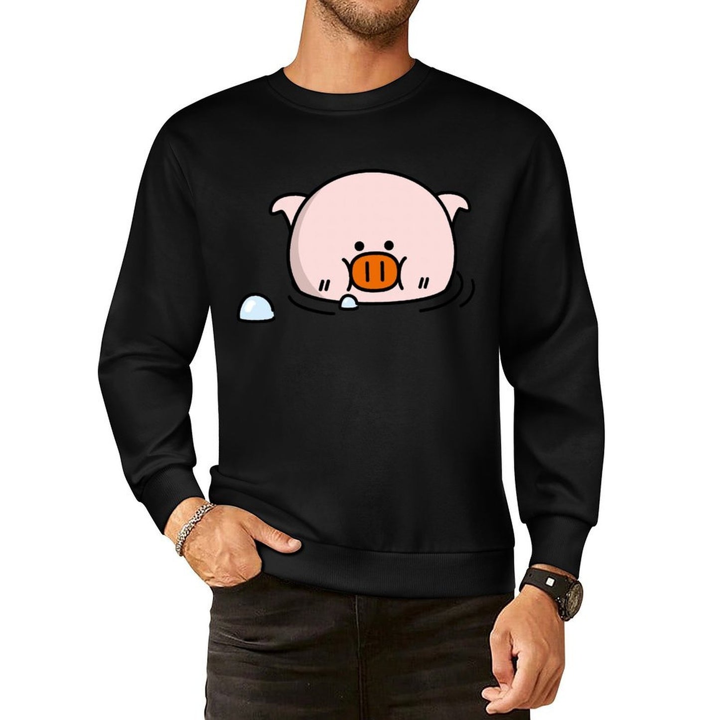 Front Patterned Long Sleeve TopEasyStyle AllSeason