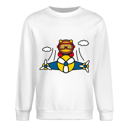 Front Patterned Long Sleeve TopUnisex Everyday