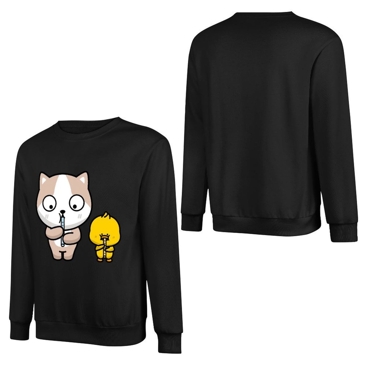 Front Patterned Long Sleeve TopEco-Conscious RegularFit