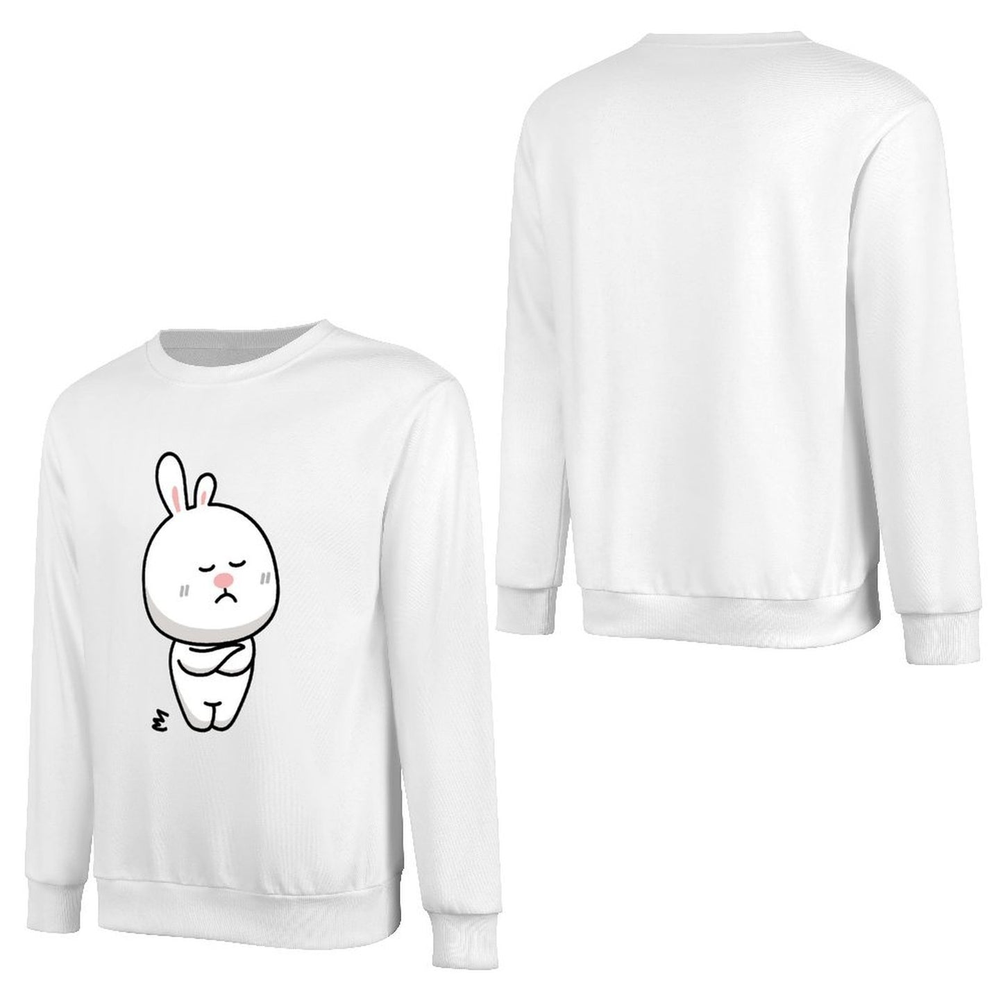 Front Patterned Long Sleeve TopPrinting Unisex