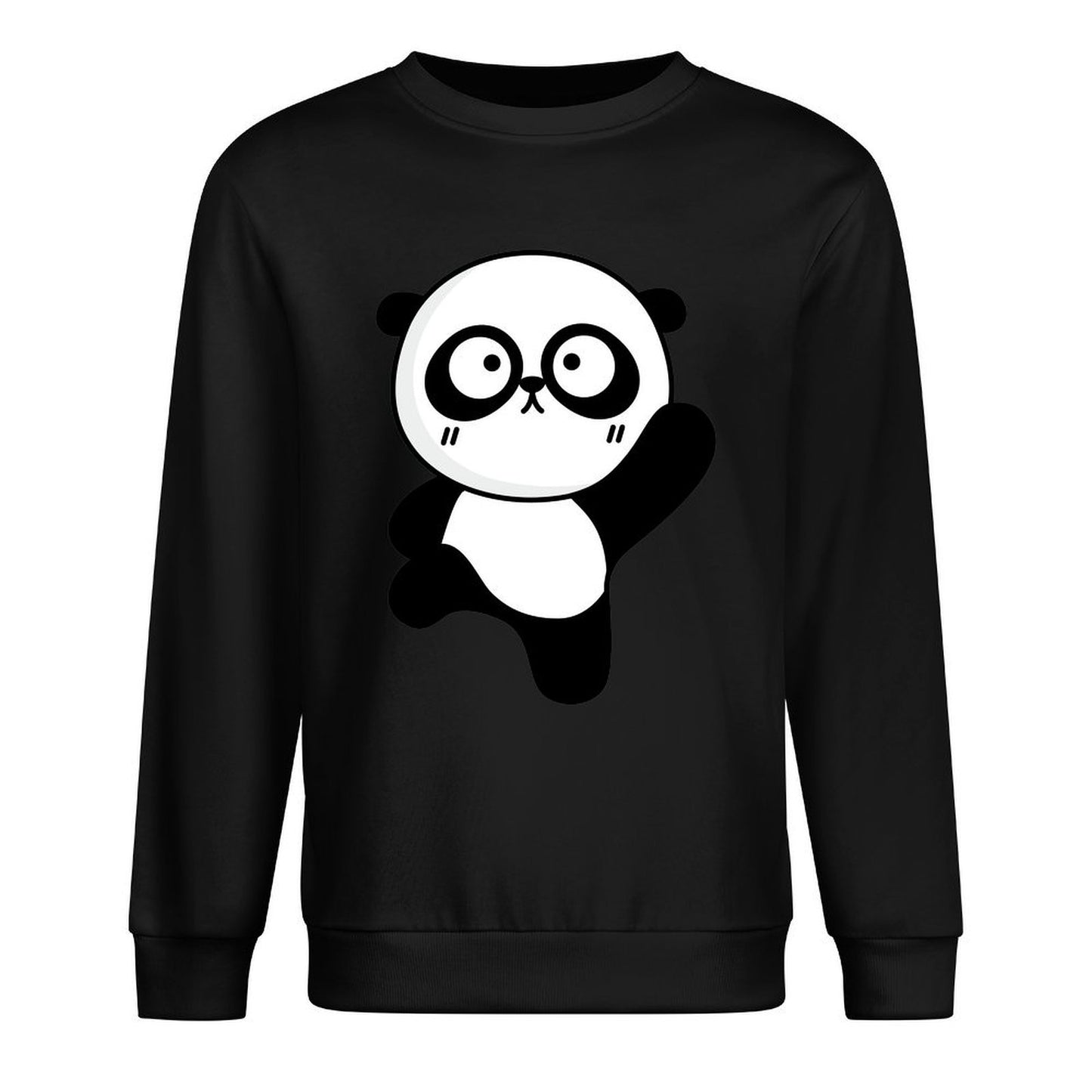 Front Patterned Long Sleeve TopComfort Slim Fit