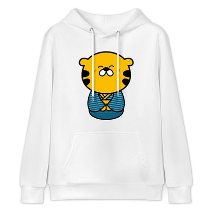 Crew Neck Daily Front Graphic Hoodies