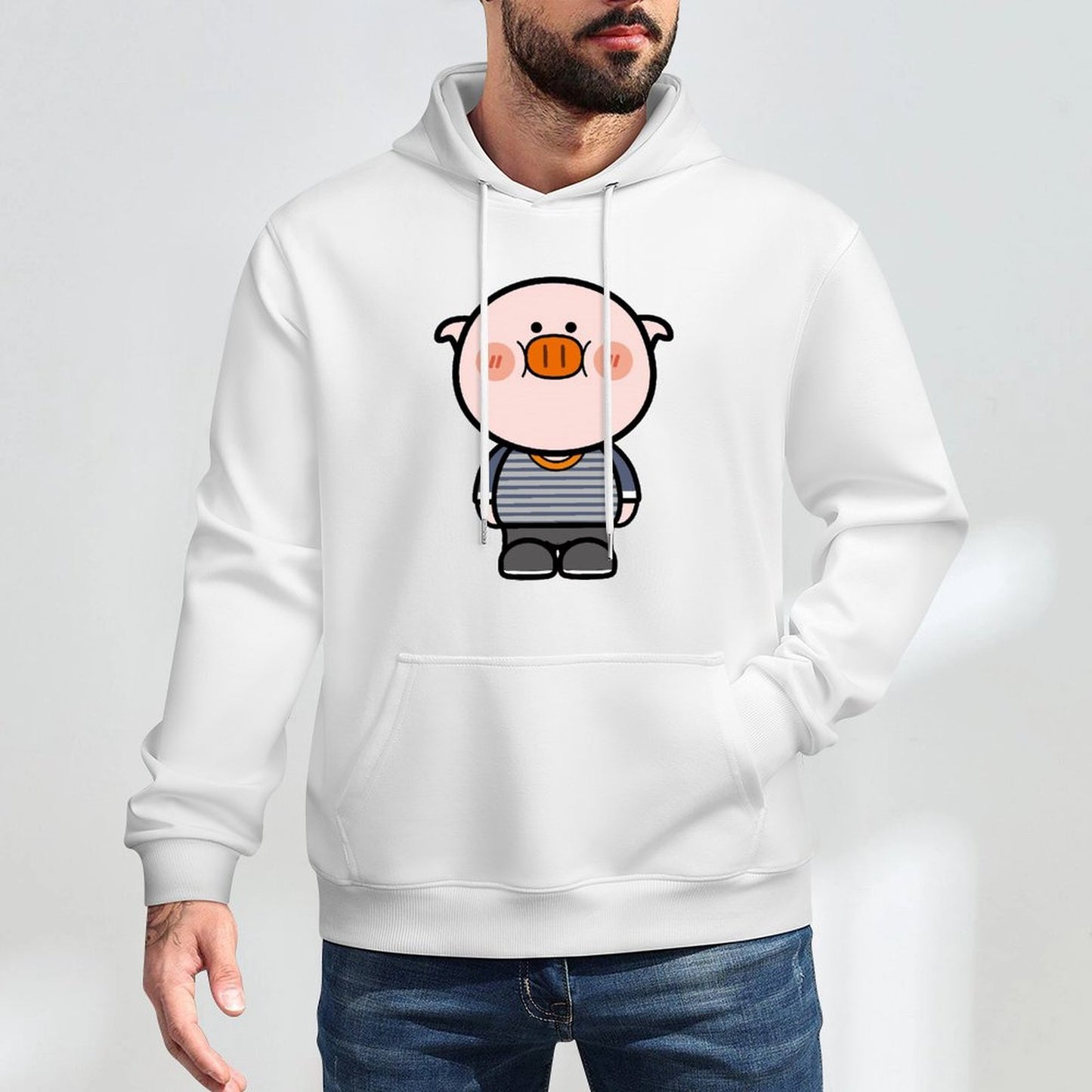 SoftLine Minimal Front Graphic Hoodies