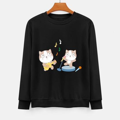  Front Patterned Long Sleeve TopBasic Breathable