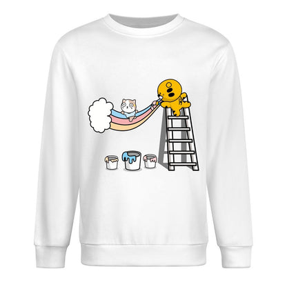 Front Patterned Long Sleeve TopSmooth Feel Classic