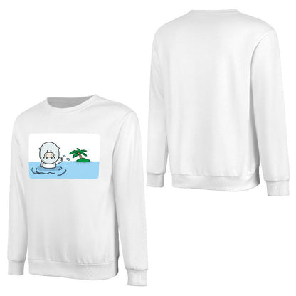 Front Patterned Long Sleeve TopCotton TimelessComfort