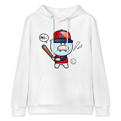 Oversized Neutral Front Graphic Hoodies