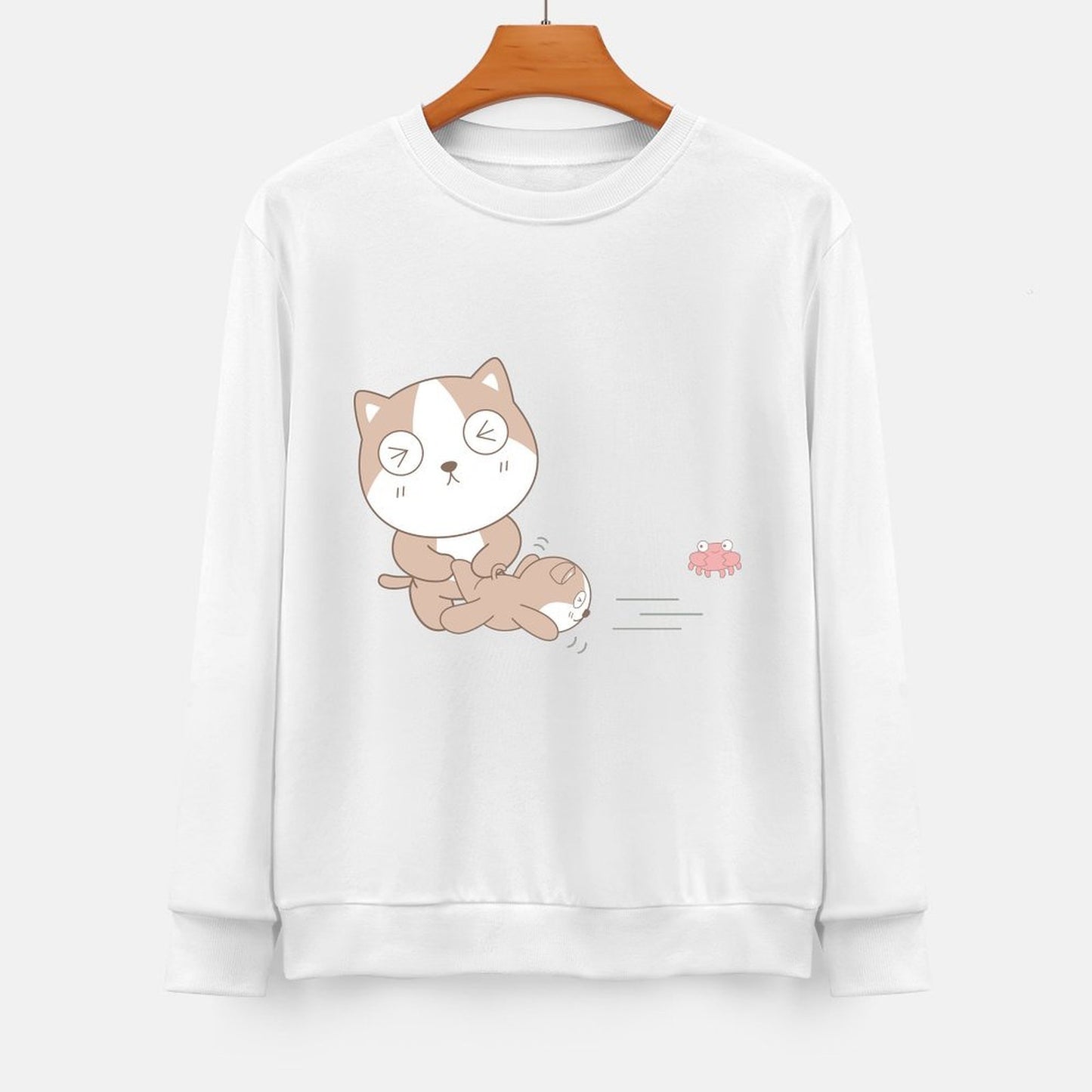 Front Patterned Long Sleeve TopClean Edges 100% Cotton