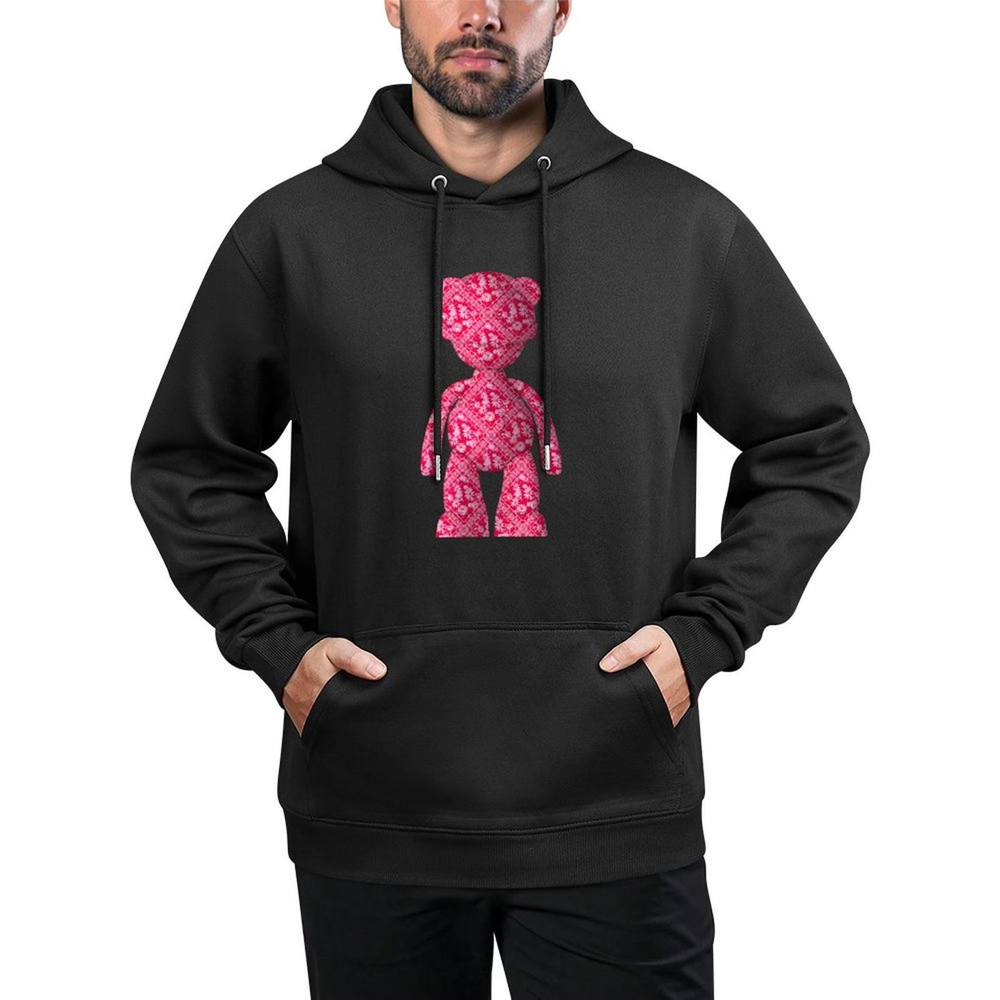 Hoodie Front PatternPerformance Solid