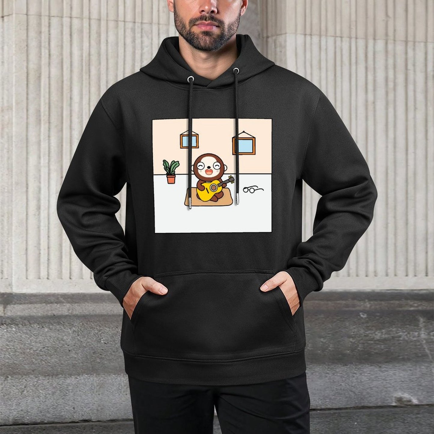 Performance Relaxed Fit Front Graphic Hoodies