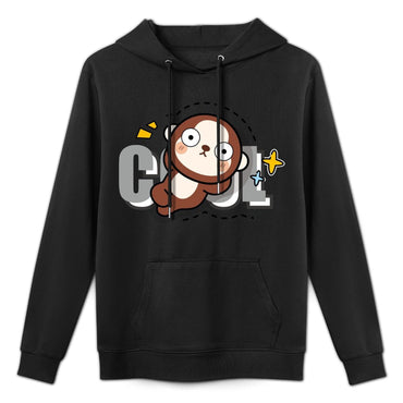 Batch-Printed Slim Fit Front Graphic Hoodies